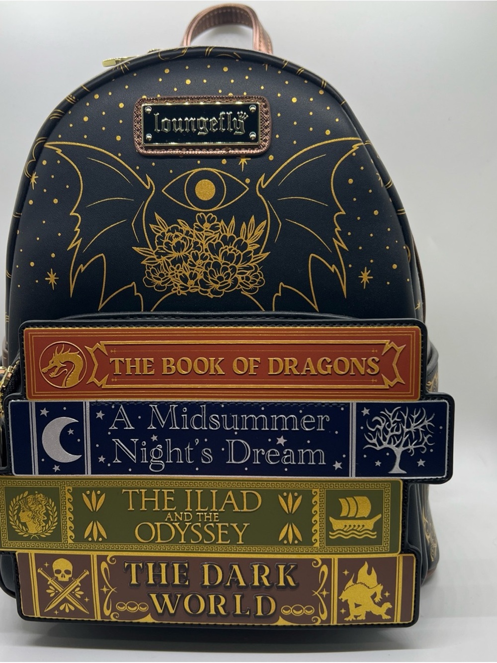 NWT Loungefly Mini Backpack BAM Exclusive Fantasy Books Theme